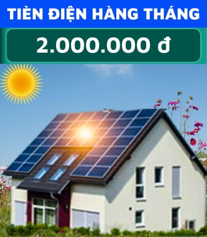 Tiền điện/tháng 2,000,000đ. Công suất 6 KWp