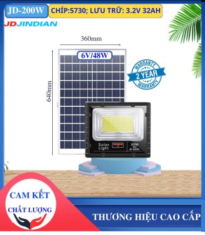 Đèn pha sân vườn JD JIDIAN công suất 200W